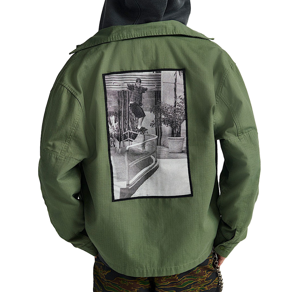 Vans Skate x Atiba Haze Military Over Shirt - Pine Forest image 2