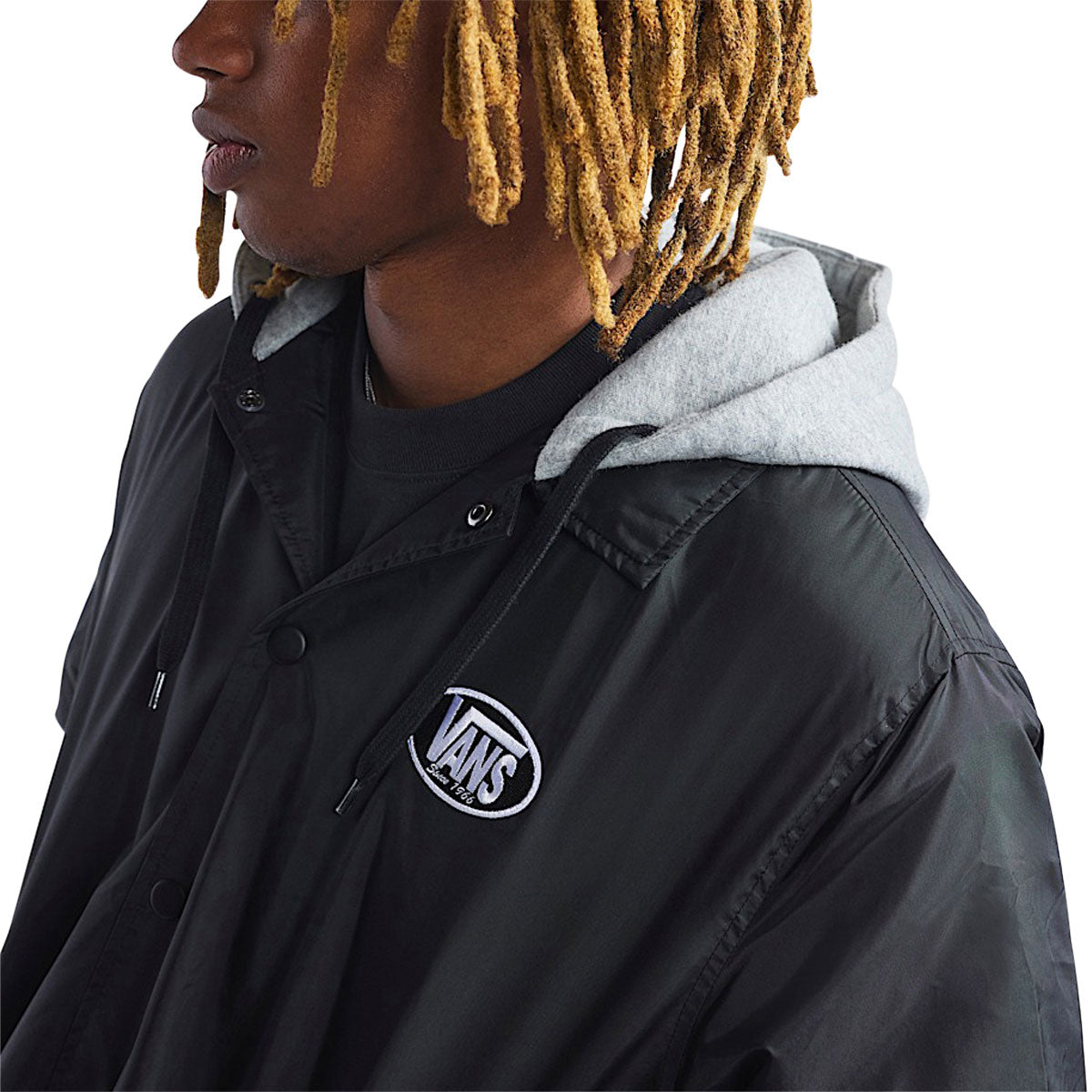 Vans Riley Hooded Coaches Jacket - Black image 4