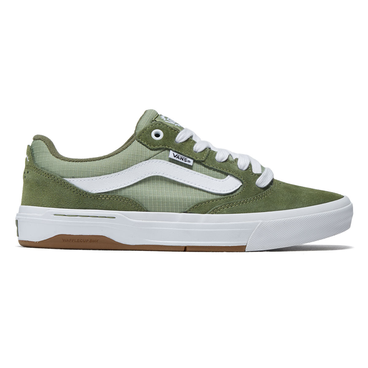 Vans BMX Proof Wafflecup Shoes - Olive/White image 1
