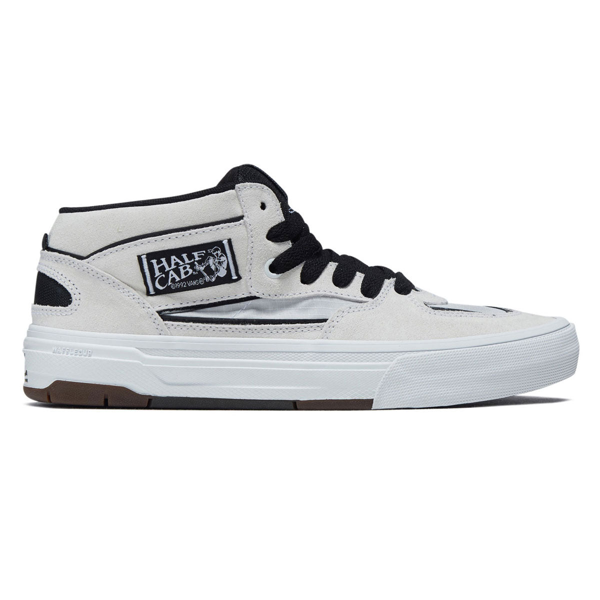 Vans Skate Half Cab Wafflecup Shoes - White/Black image 1