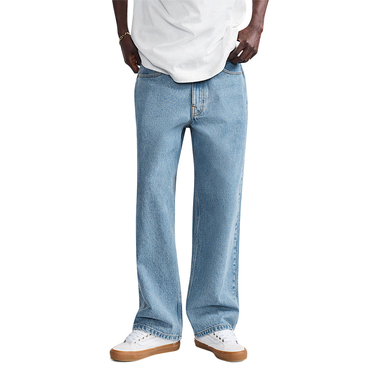 Vans Check-5 Baggy Denim Jeans - Stonewash Blue image 1