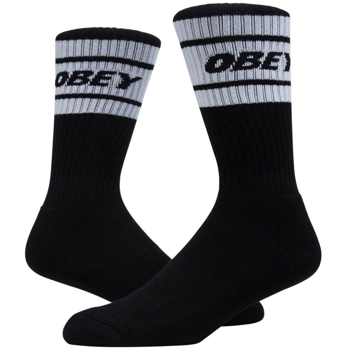 Obey Cooper II Socks - Black/White image 2