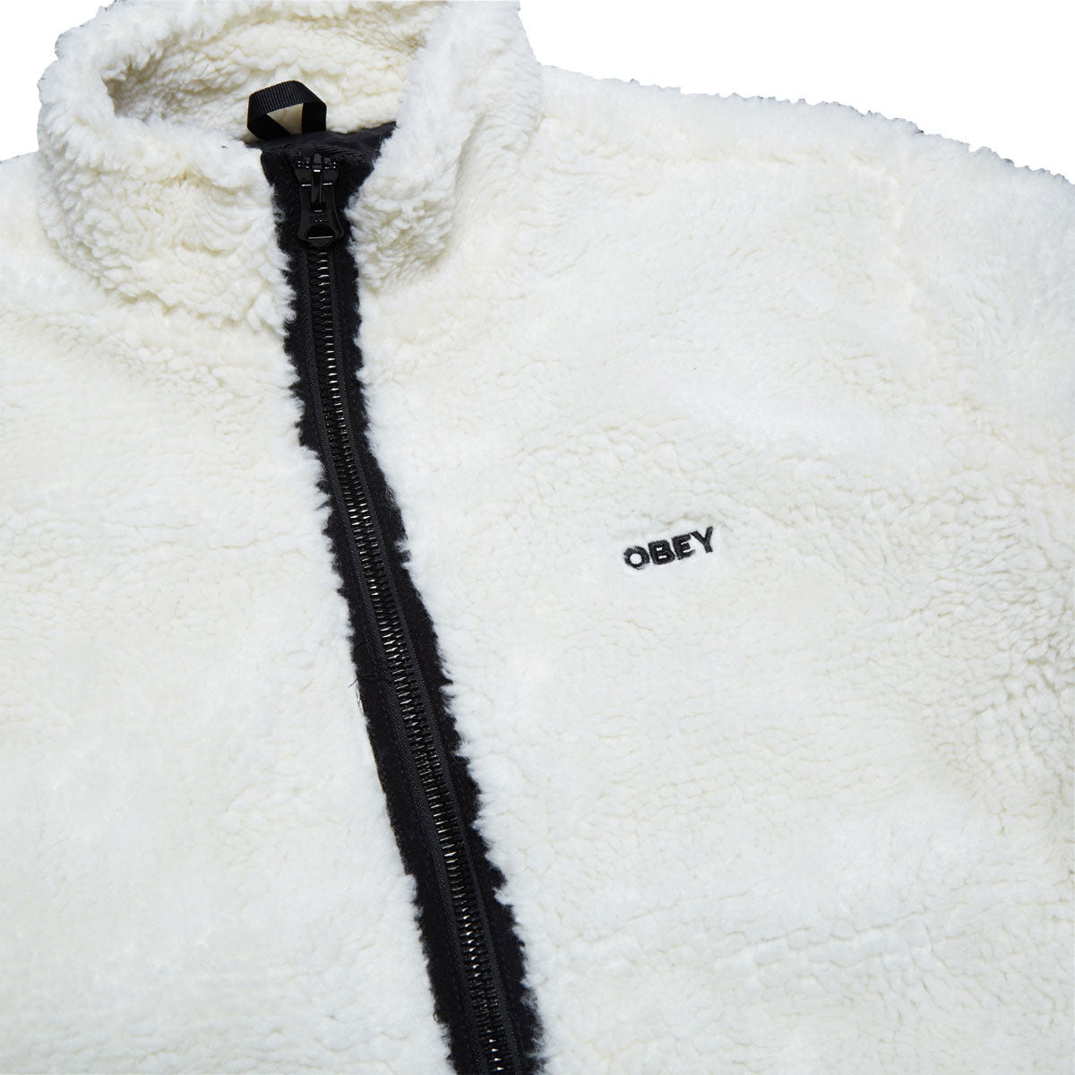 Obey Icon Face Sherpa Jacket - Unbleached image 2