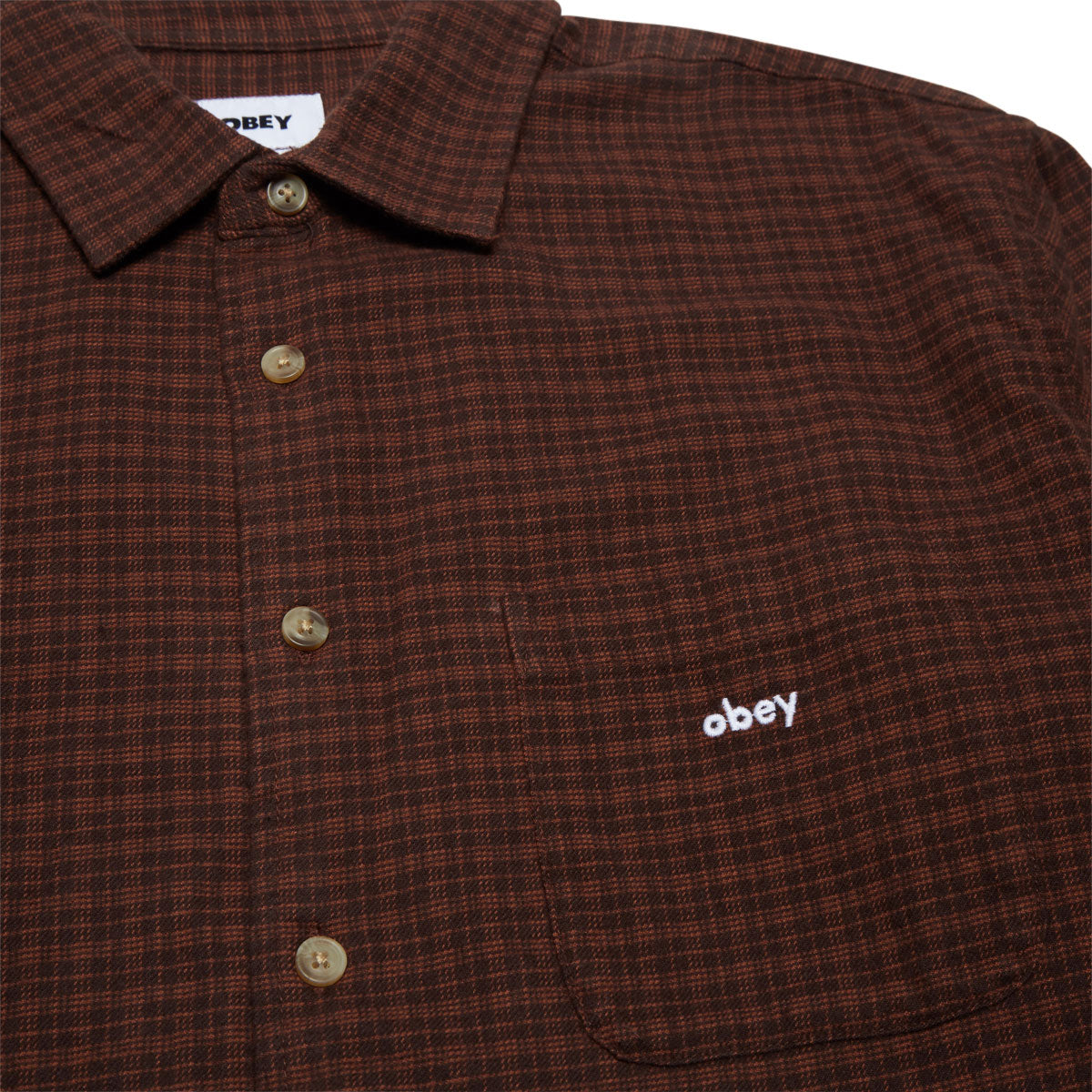 Obey Bigwig Knox Woven Shirt - Moche Bisque Multi image 3