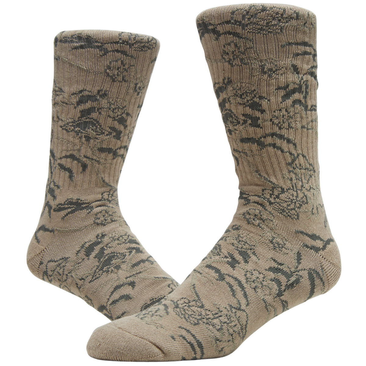 Obey Mushroom Socks - Silver Grey Multi image 2