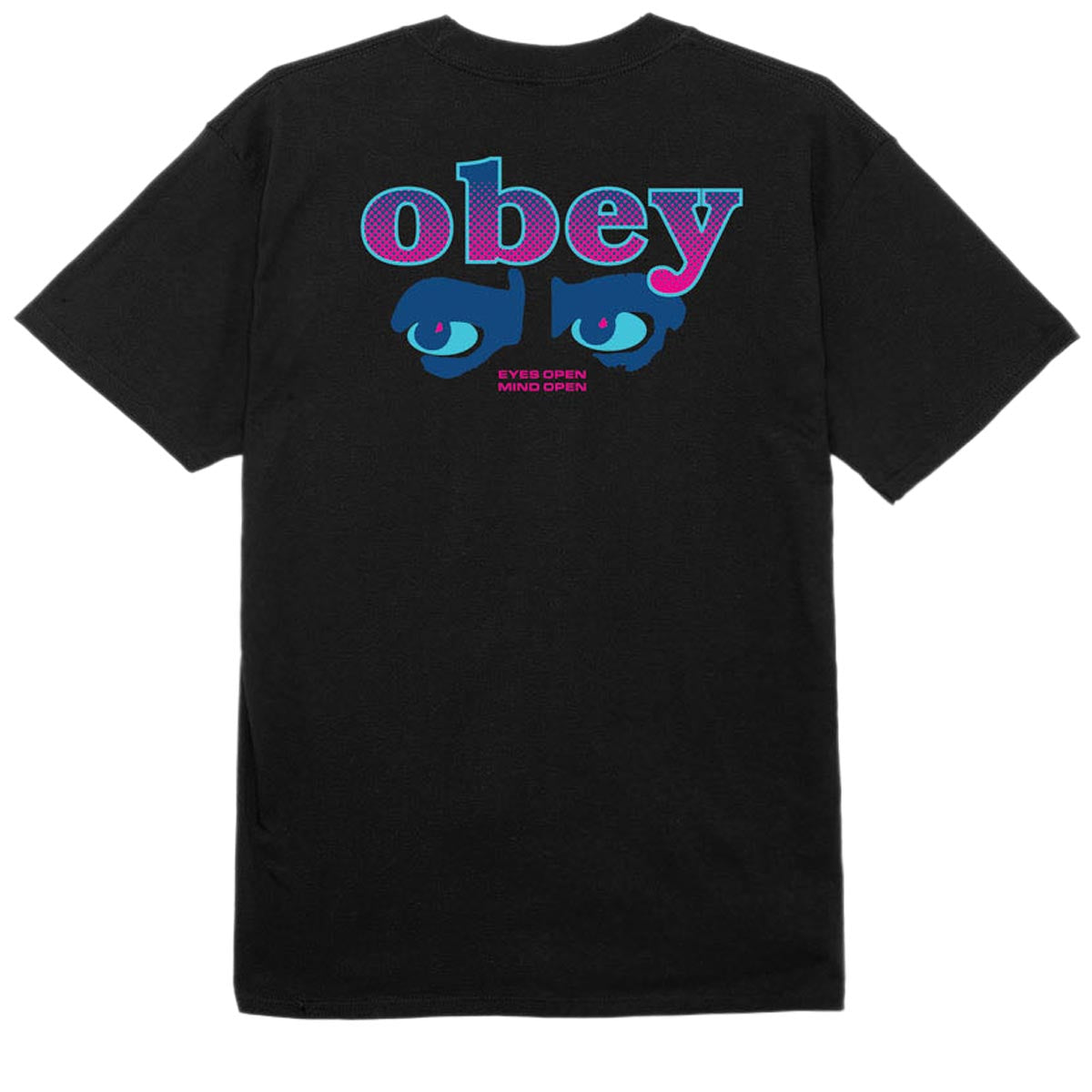 Obey Eyes Open T-Shirt - Black image 1