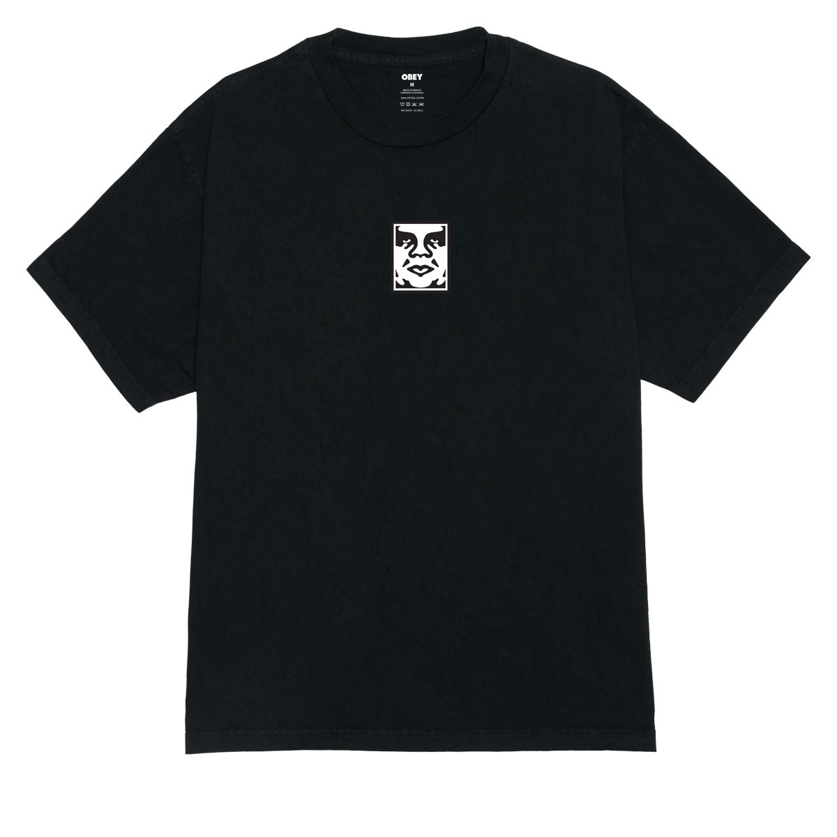 Obey Icon Face T-Shirt - Pigment True Vintage Black image 1