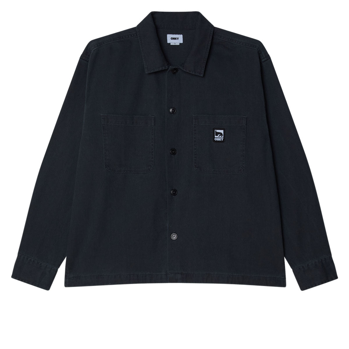 Obey Harvey Shirt Jacket - Black Faded Wash image 1