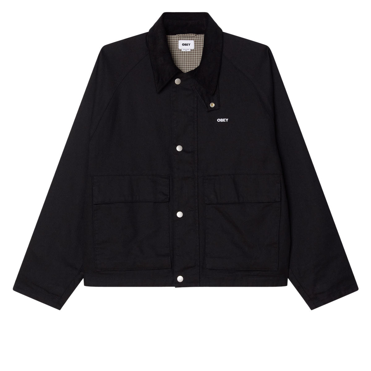 Obey Caden Work Jacket - Black Faded Wash image 1