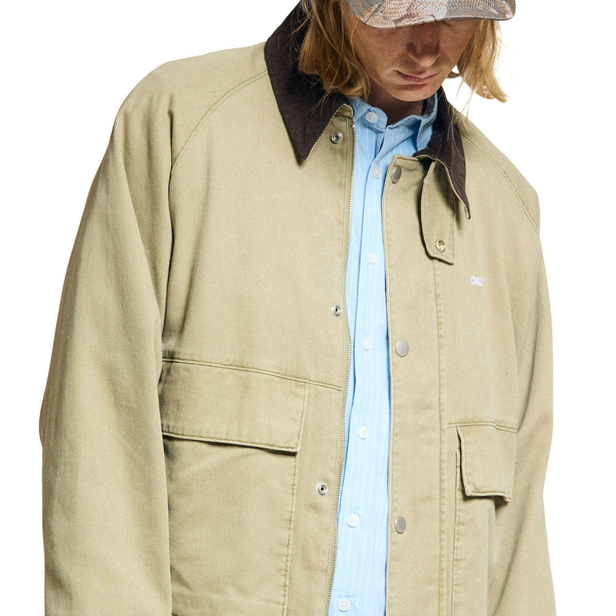 Obey Caden Work Jacket - Mermaid Faded Wash image 3