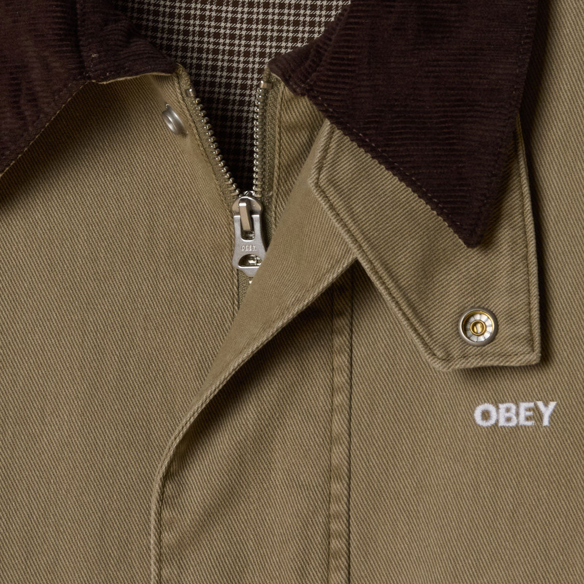 Obey Caden Work Jacket - Mermaid Faded Wash image 4