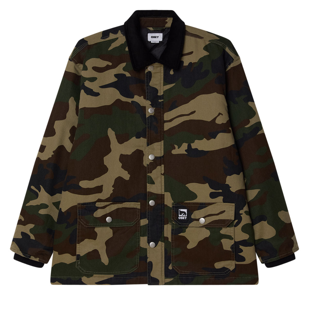 Obey Norton Barn Jacket - Woodland Camo image 1