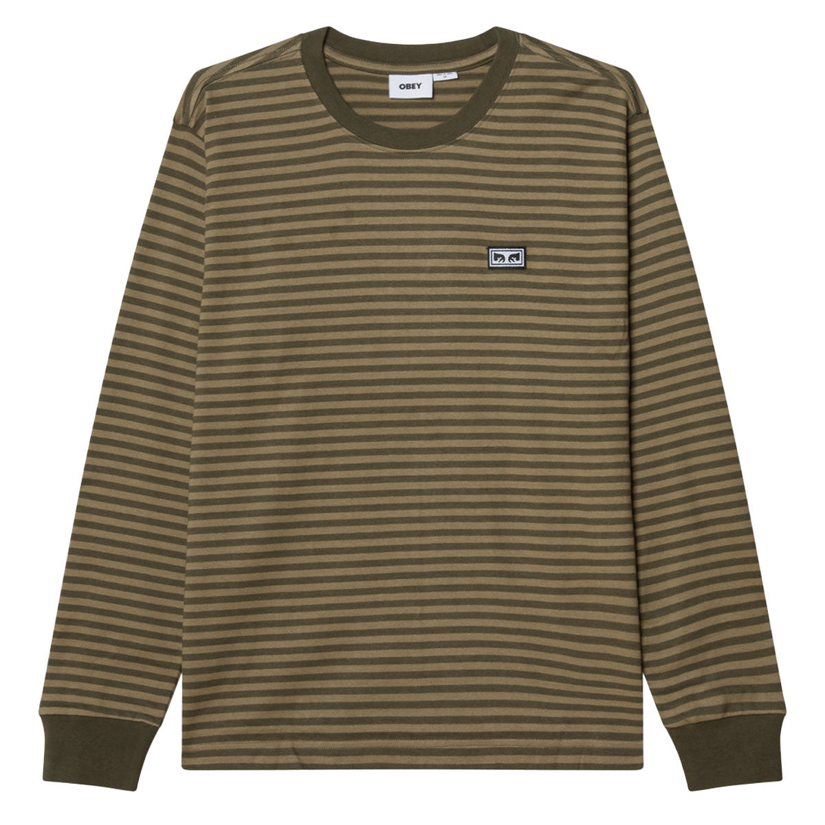 Obey Established Works Eyes Long Sleeve Shirt - Grape Leaf Multi image 1