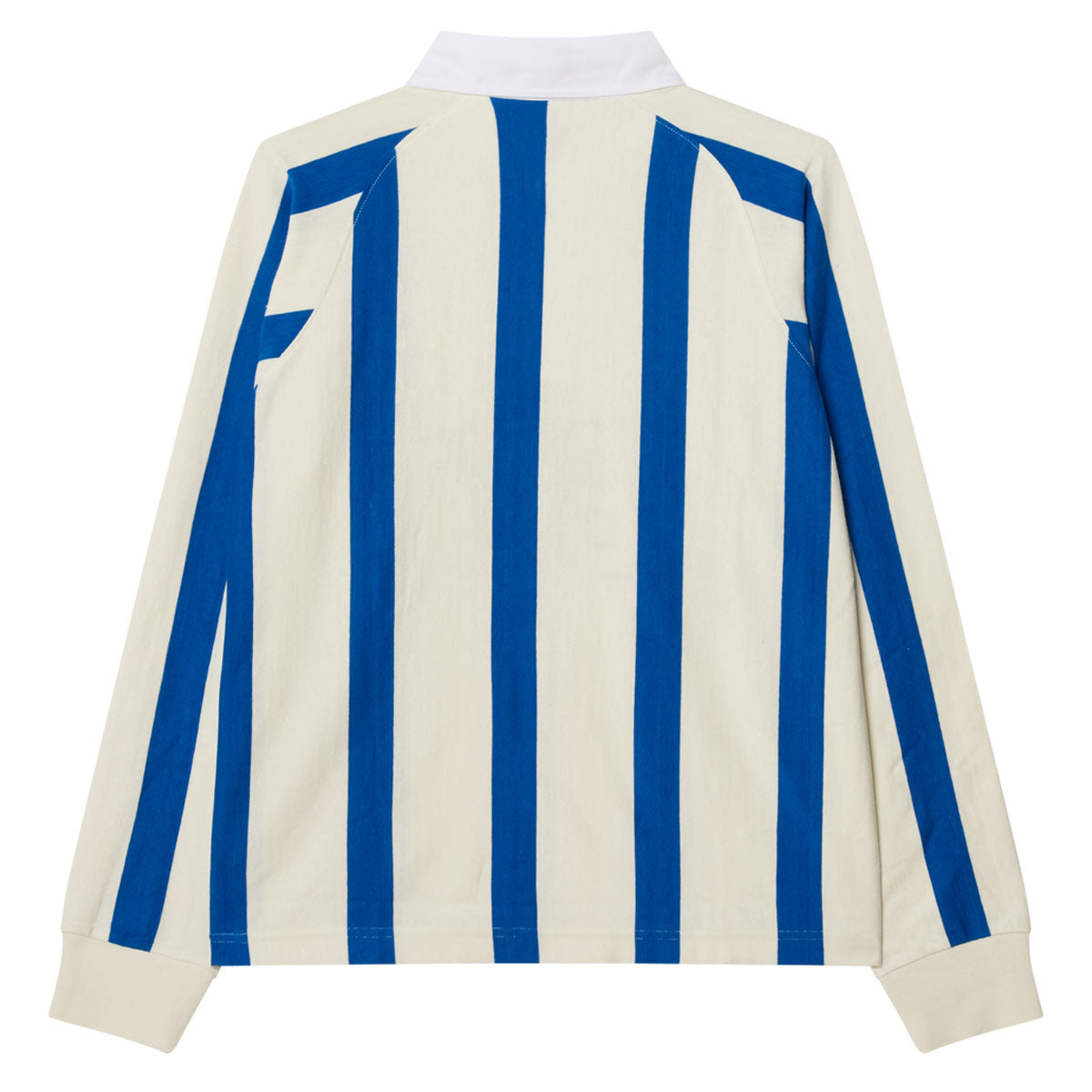 Obey Landon Stripe Long Sleeve Polo Shirt - White Multi image 2