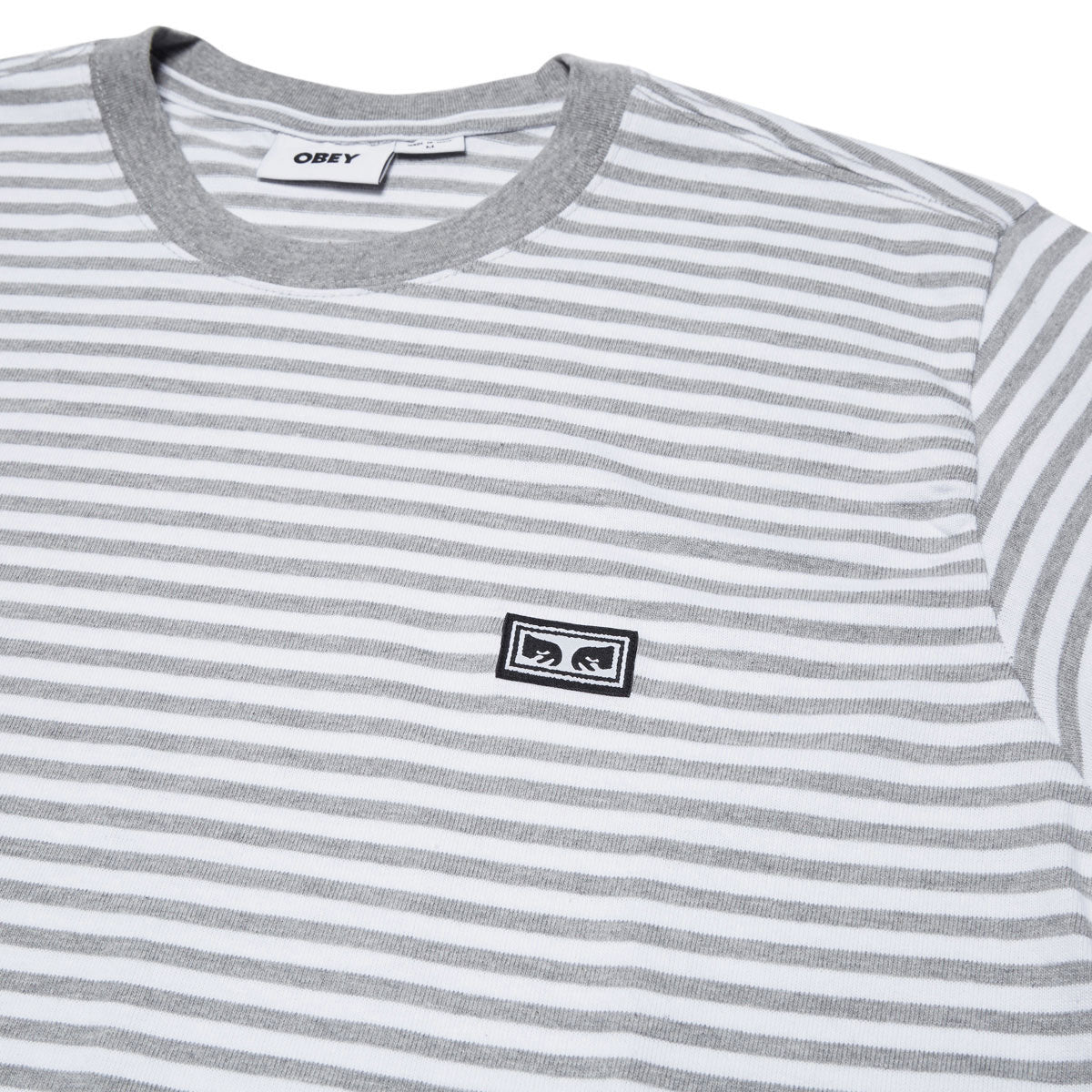 Obey Established Works Eyes Shirt - Heather Grey Multi image 2