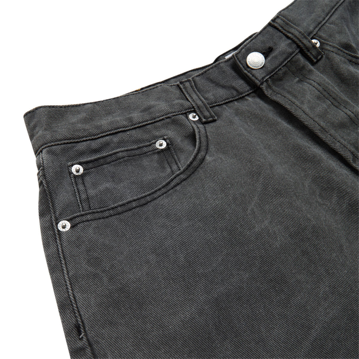Obey Classic Wrinkle Baggy Denim Jeans - Black Wrinkle Wash image 4