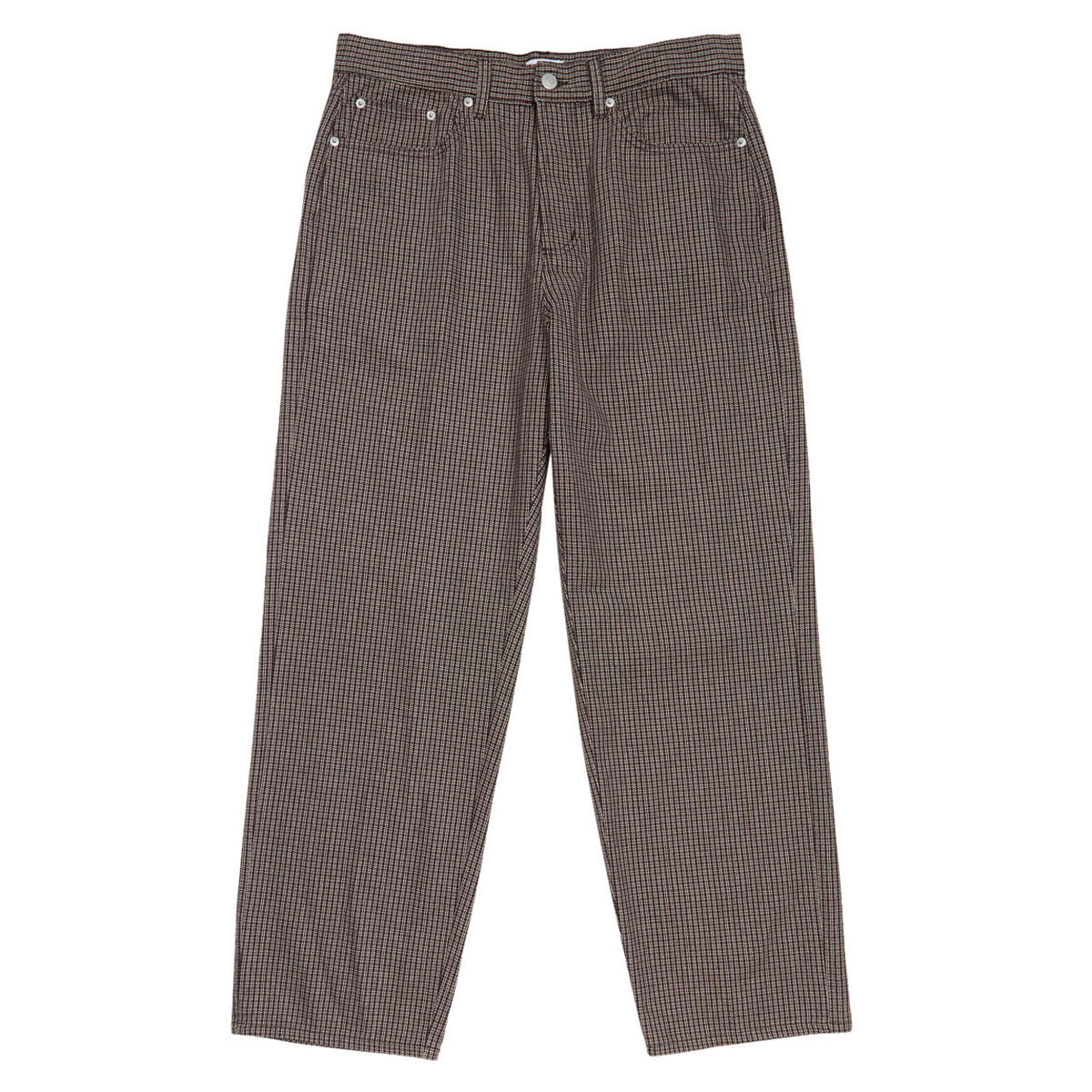 Obey Classic Baggy Plaid Denim Jeans - After Dark Multi image 1