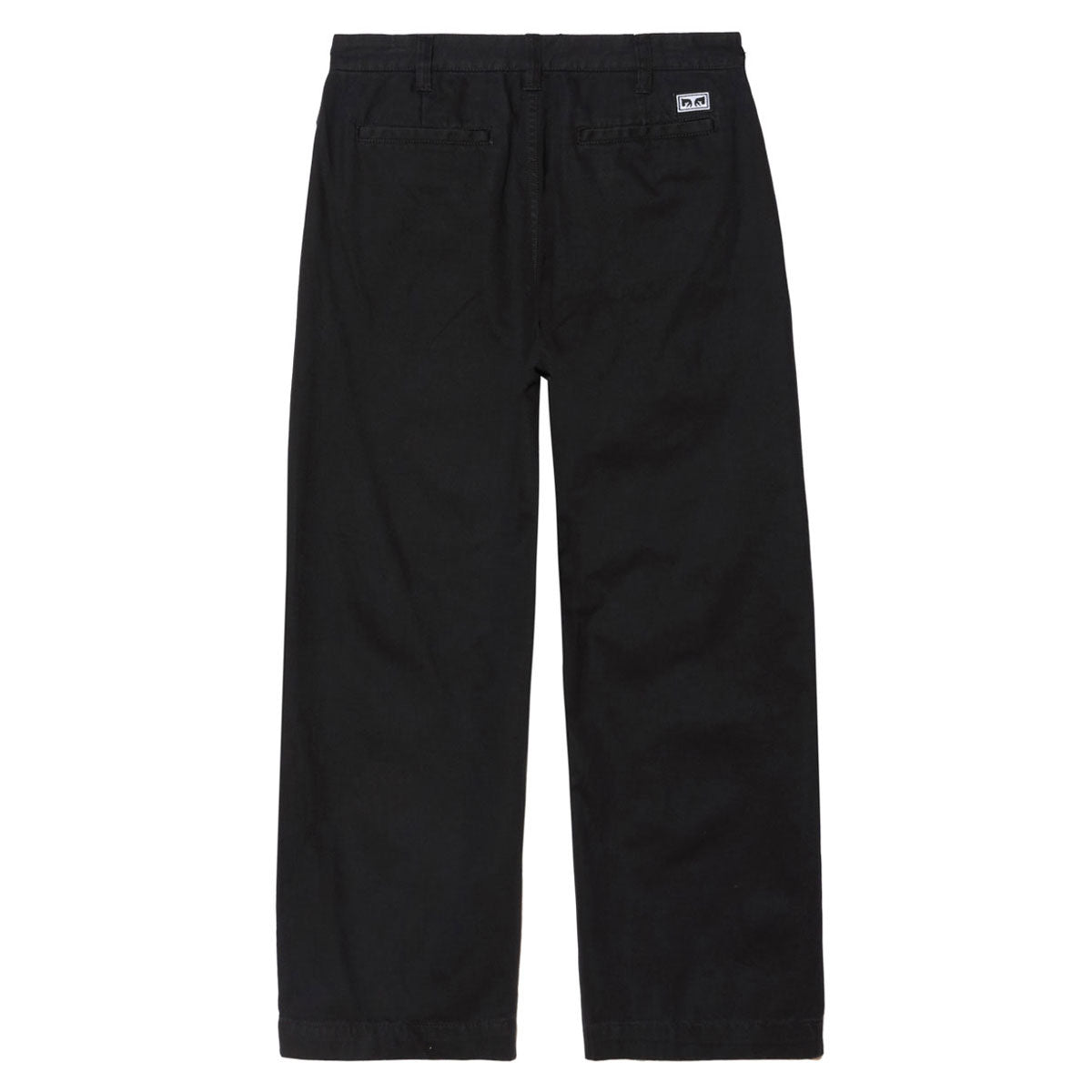 Obey Bigwig Giant Chino Pants - Black Faded Wash image 2