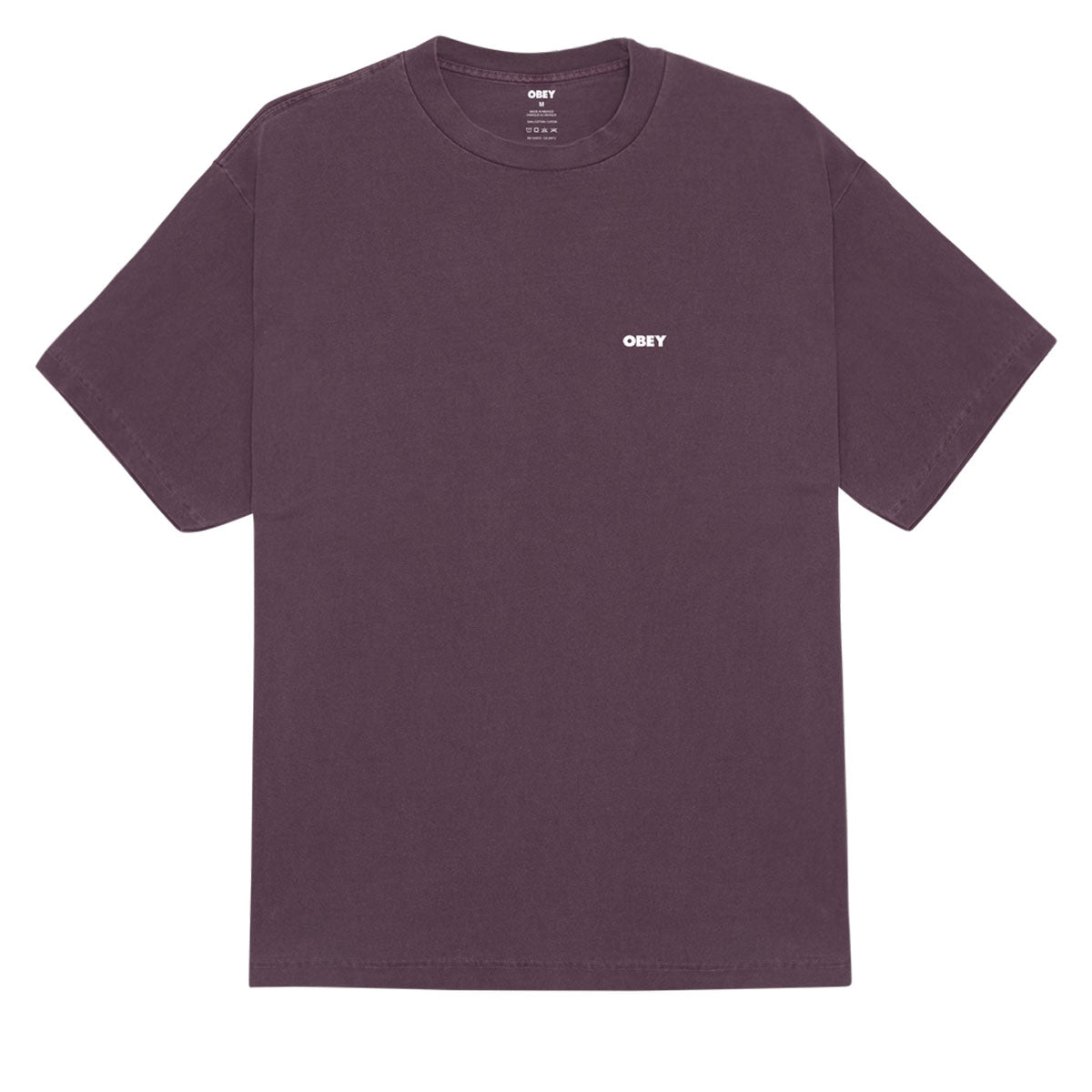 Obey Bold Icon Face T-Shirt - Pigment Plum Perfect image 2