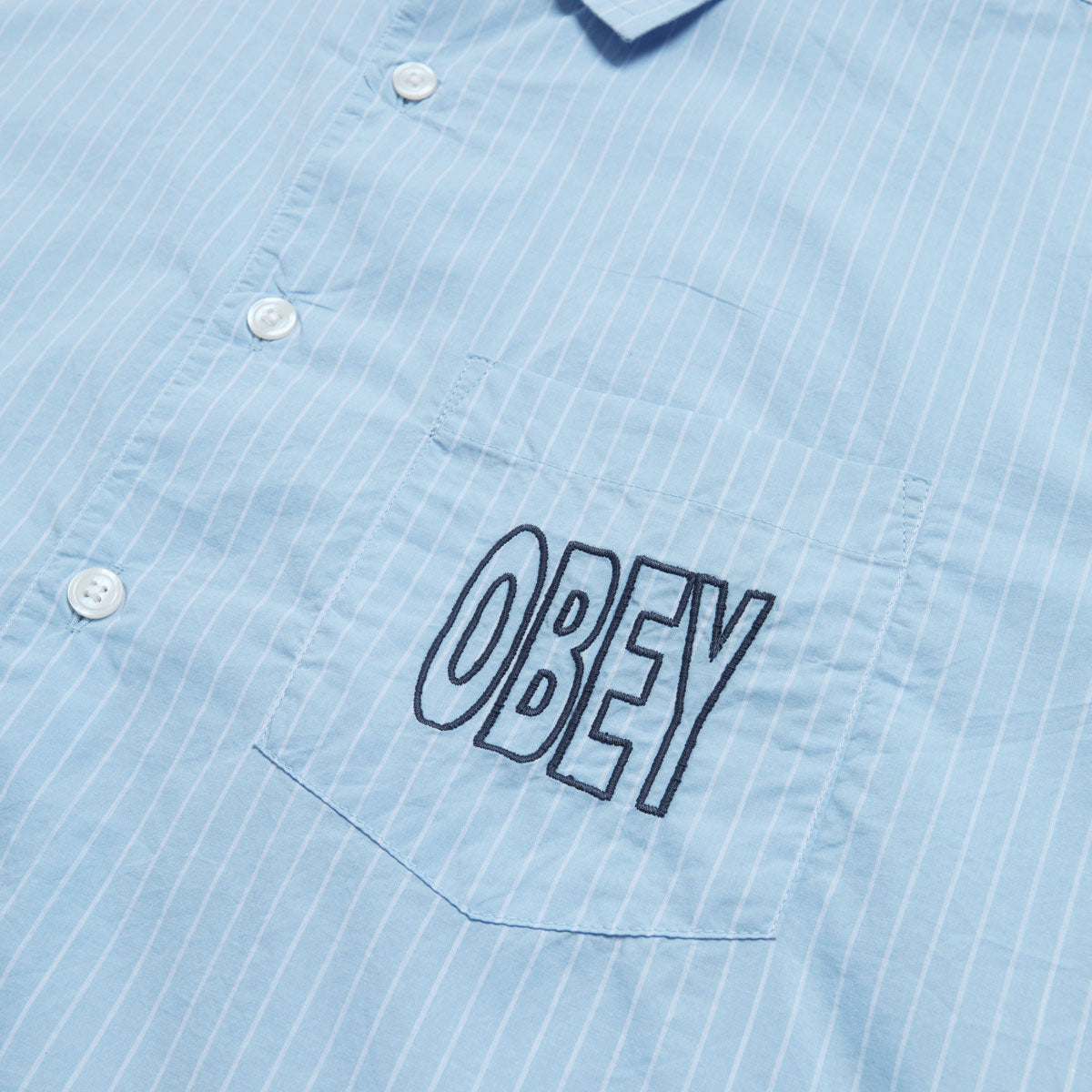 Obey Bigwig Blueprint Long Sleeve Shirt - Cerulean Multi image 3