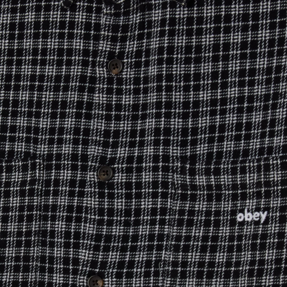 Obey Bigwig Rick Long Sleeve Shirt - Black Multi image 3