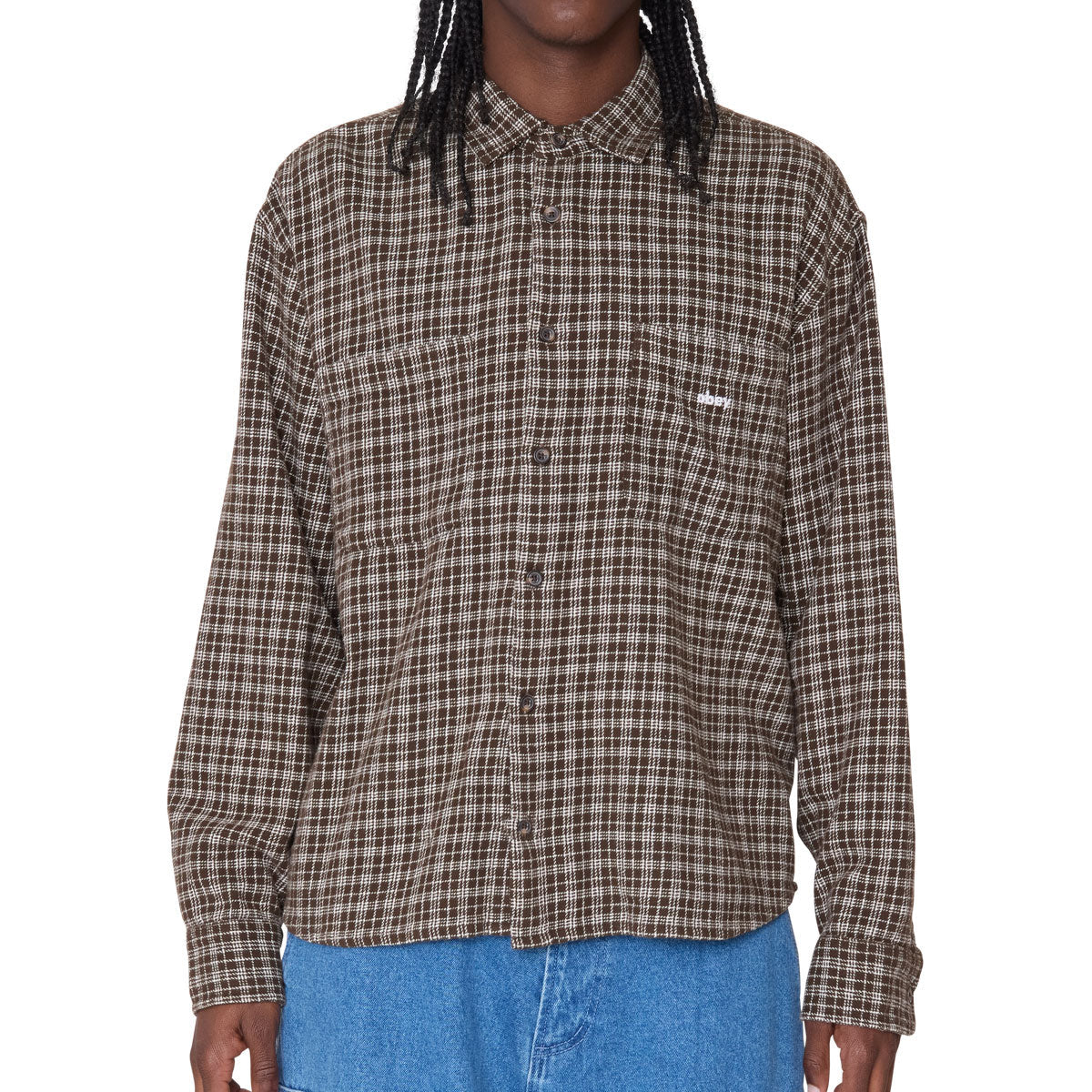 Obey Bigwig Rick Long Sleeve Shirt - Wren Multi image 4