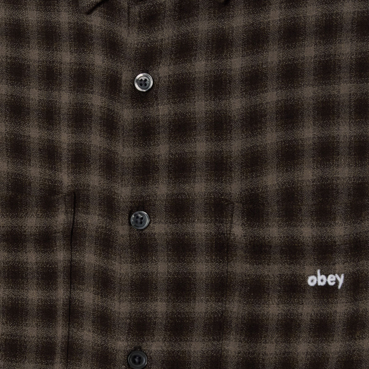 Obey Clarence Long Sleeve Shirt - Black Multi image 3