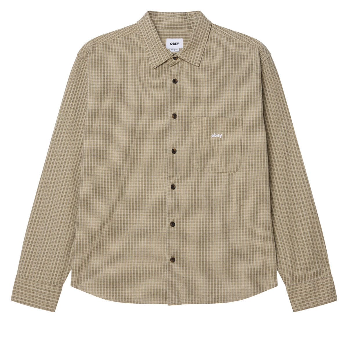 Obey Jimmy Long Sleeve Shirt - Laurel Oak Multi image 1