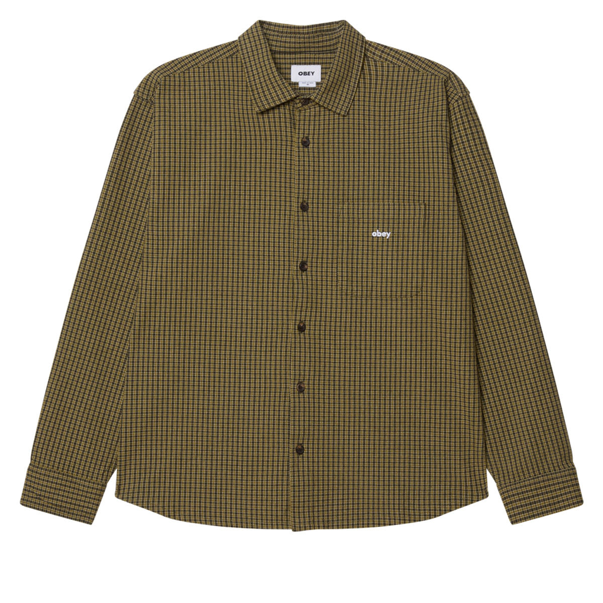 Obey Jimmy Long Sleeve Shirt - Rosin Multi image 1