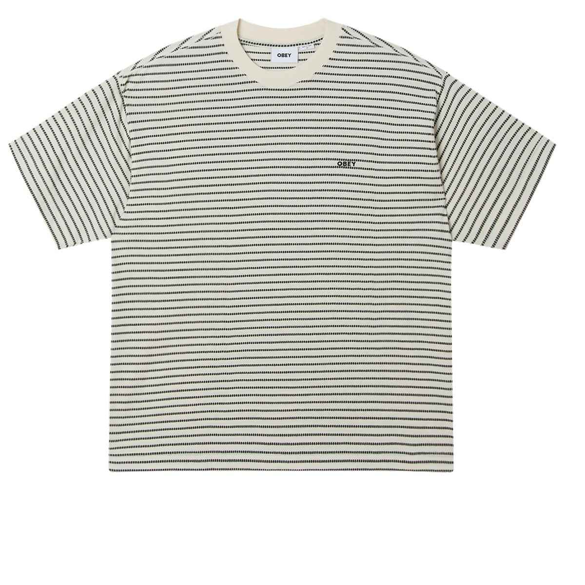 Obey Edwin Tee T-Shirt - Cream Mutli image 1