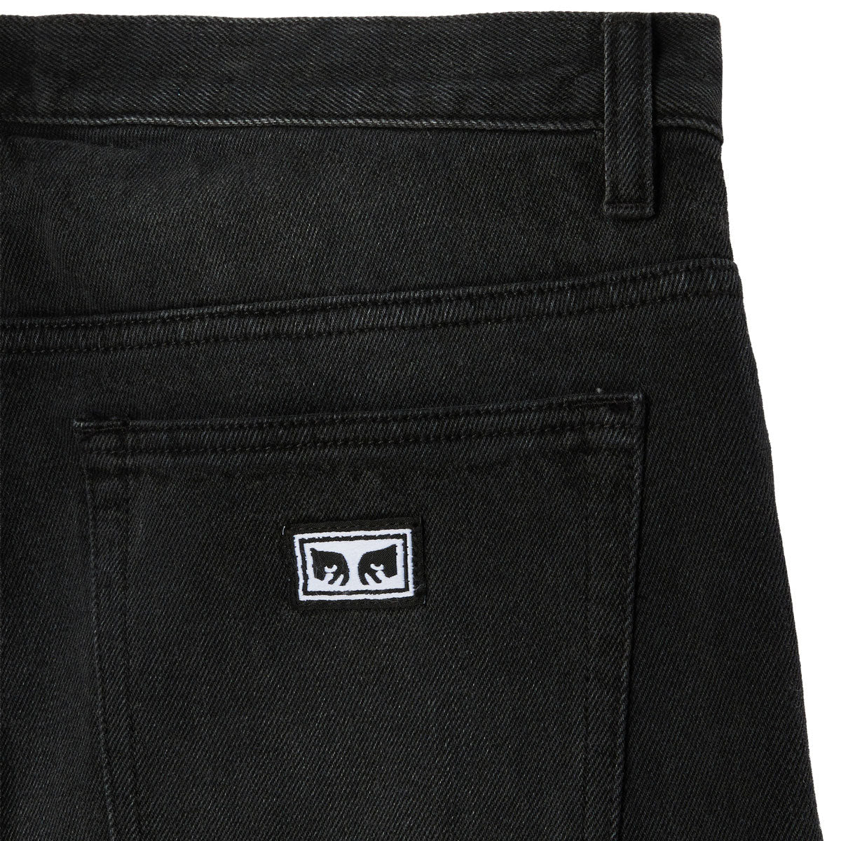 Obey Boxcar Straight Leg Denim Jeans - Heavy Vintage Black image 3