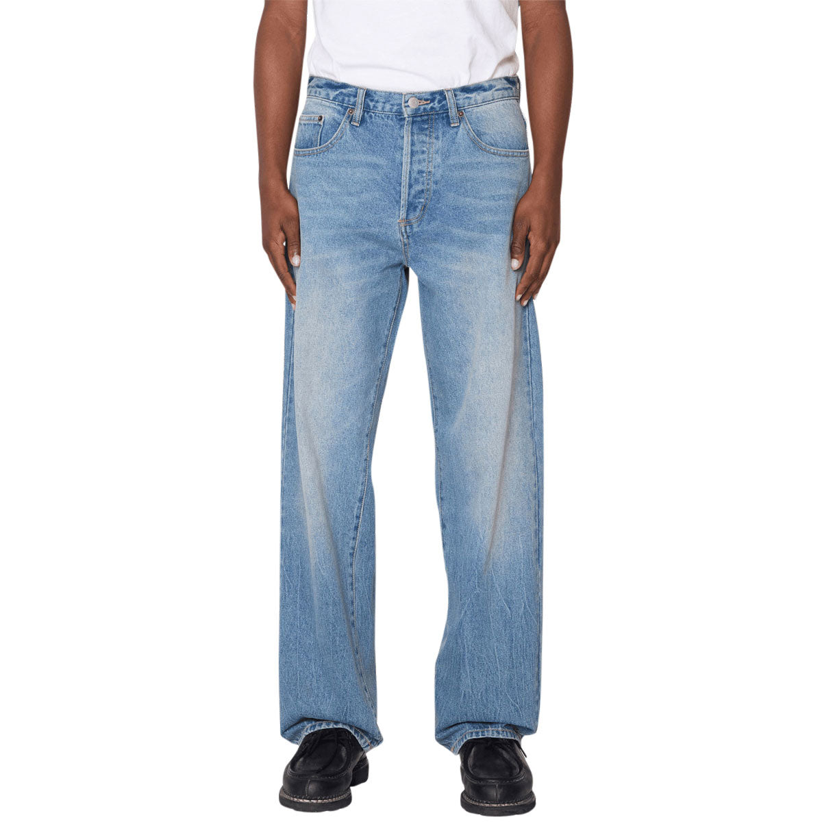 Obey Boxcar Straight Leg Denim Jeans - Heavy Vintage Indigo image 4