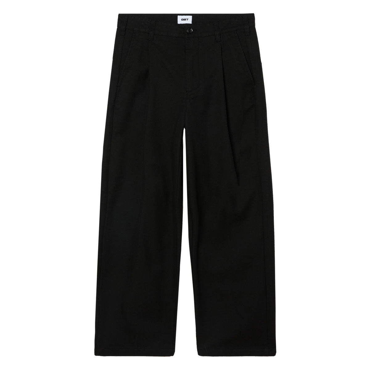 Obey Dean Pleated Pants - Black image 1