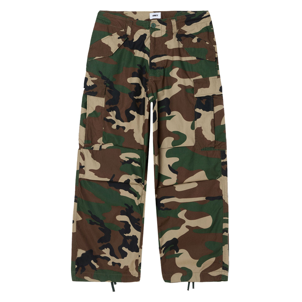 Obey Baggy Cargo Pants - Field Camo image 1