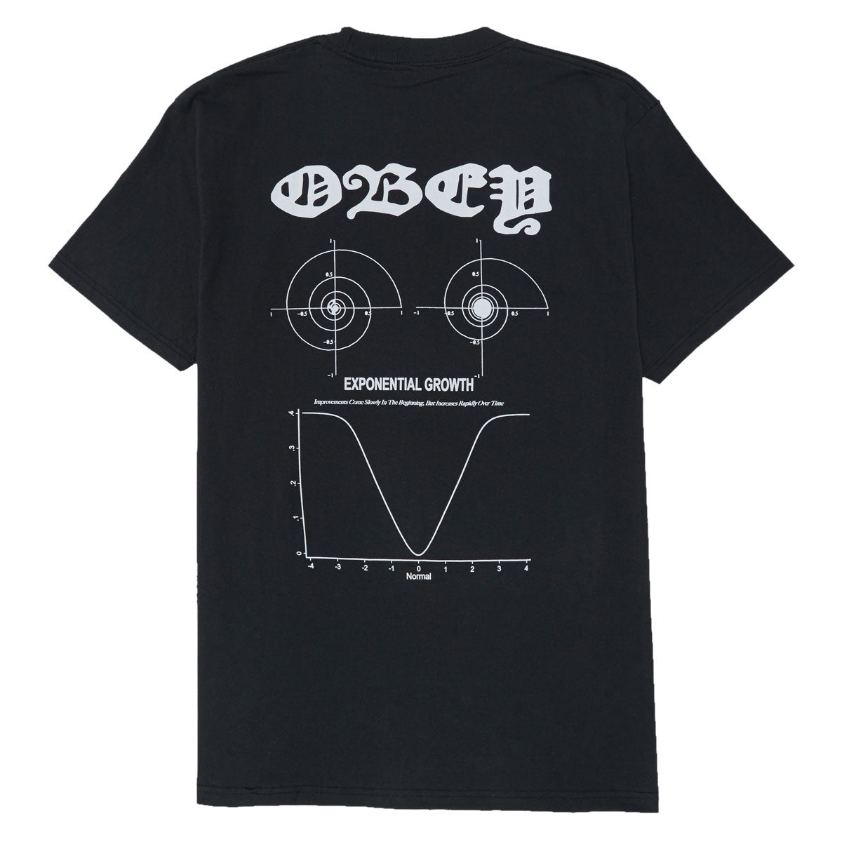 Obey Exponential Growth T-Shirt - Vintage Black image 1