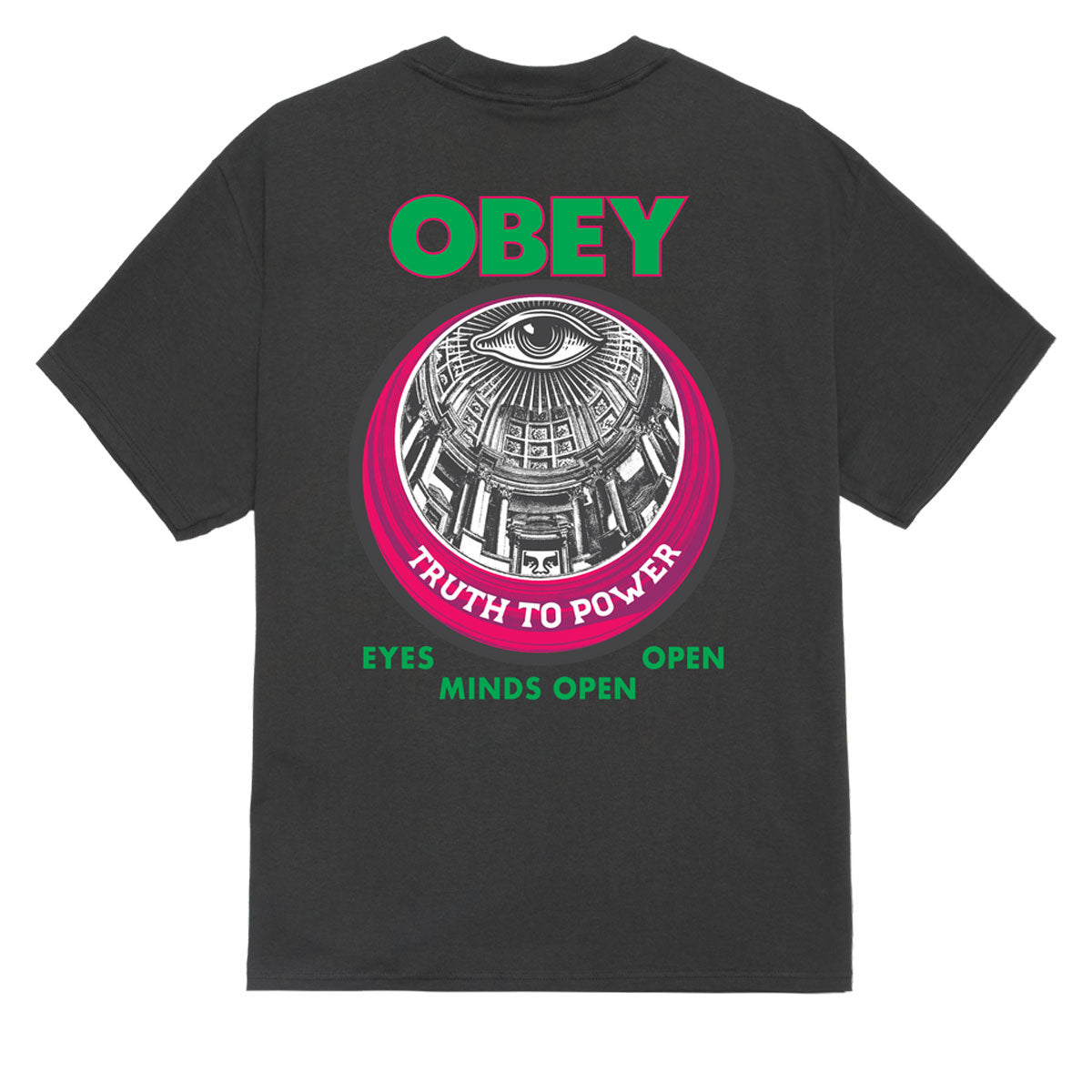 Obey Truth To Power T-Shirt - Vintage Black image 1