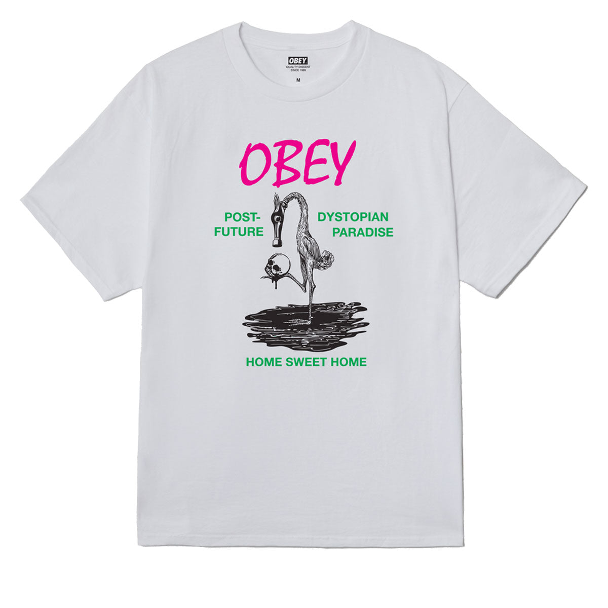 Obey Post Future T-Shirt - White image 1
