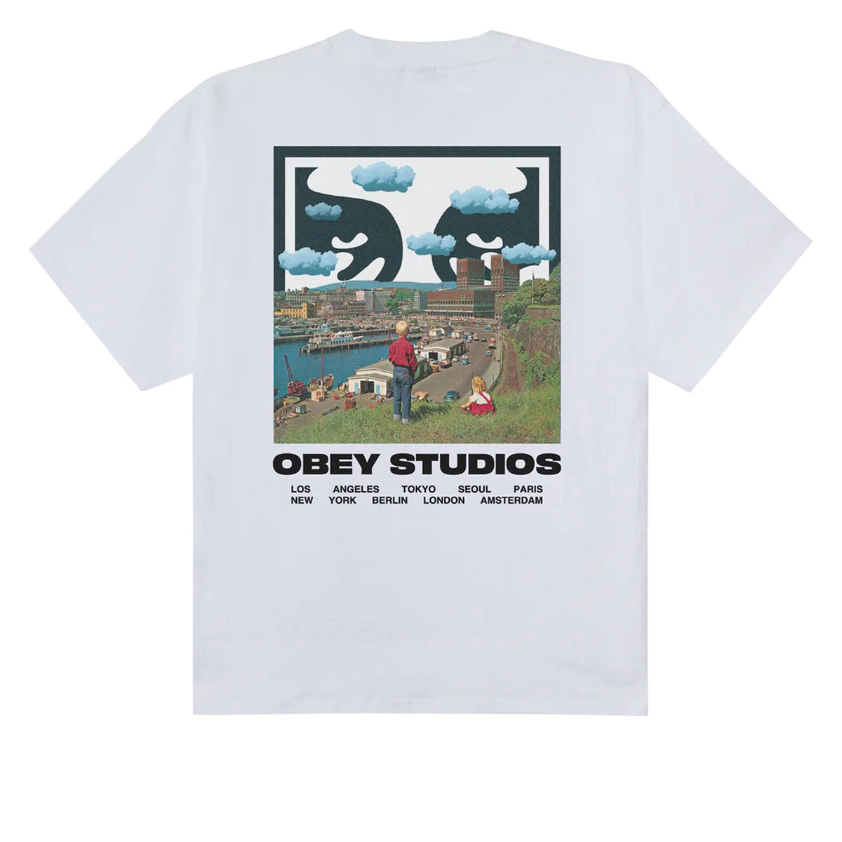 Obey Sky Face T-Shirt - White image 2