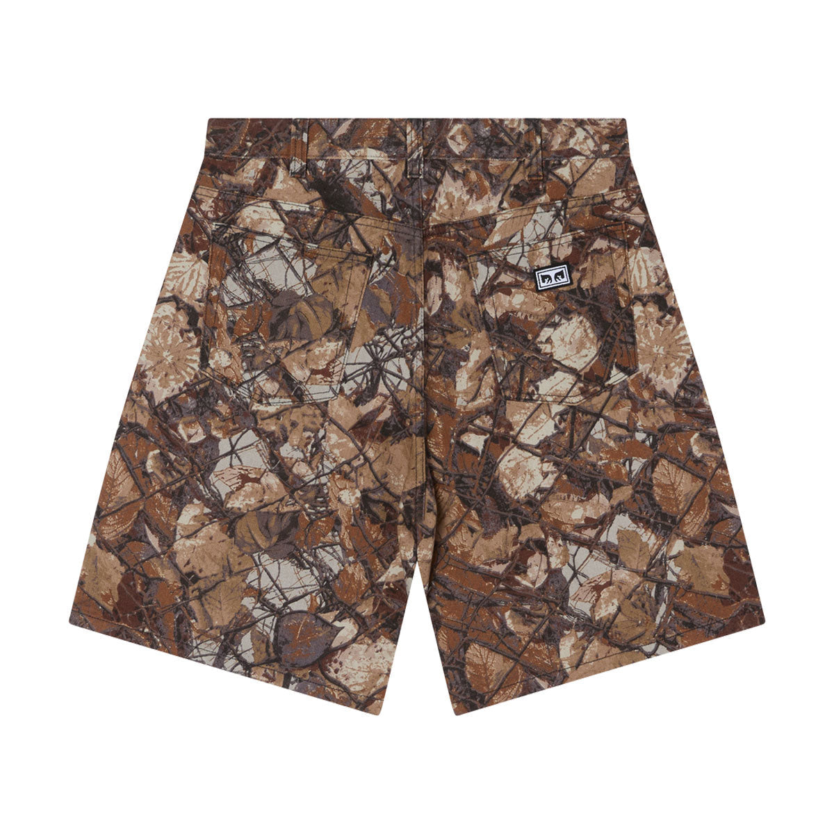 Obey Bigwig Baggy Denim Shorts - Fence Camo image 2