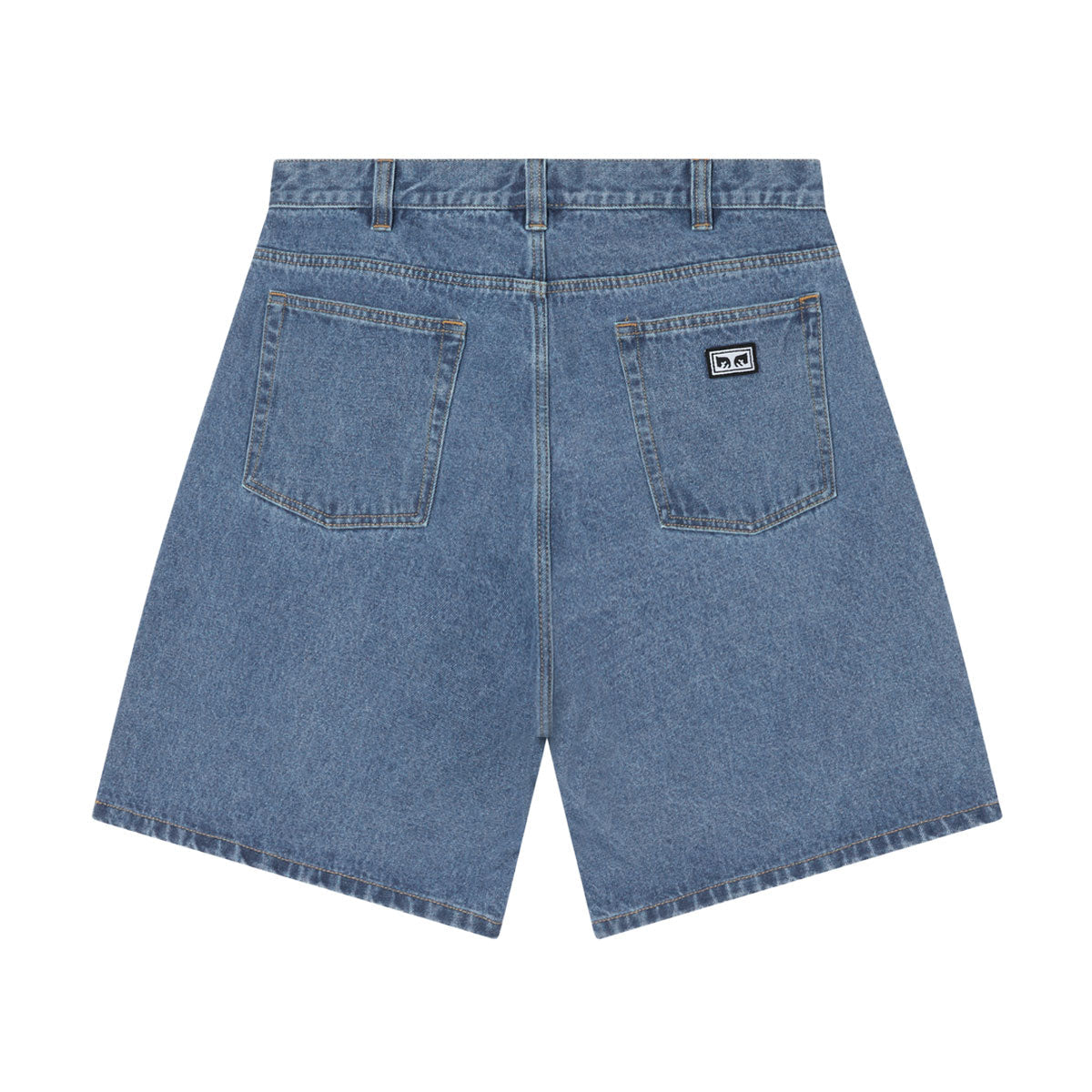 Obey Bigwig Baggy Denim Shorts - Light Indigo II image 2