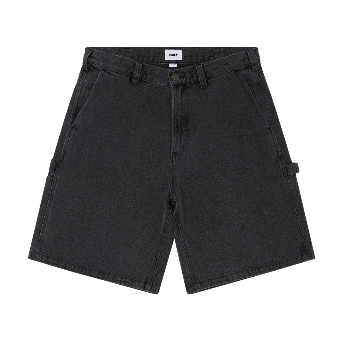 Obey Bigwig Carpenter Denim Shorts - Black Ash image 1