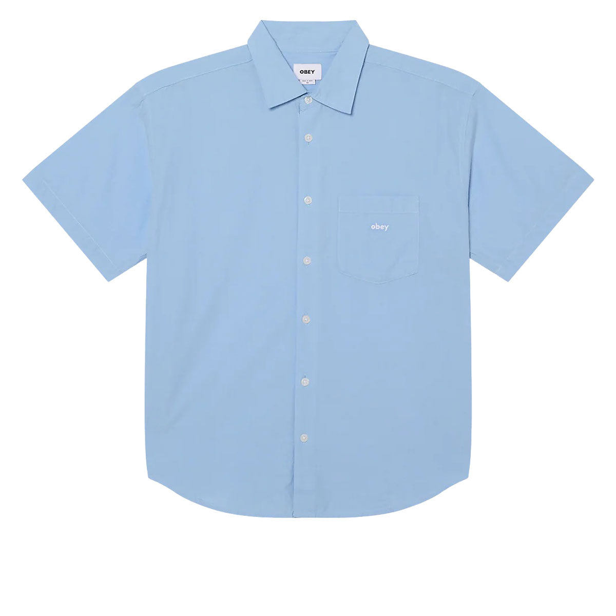 Obey Jamie Woven Shirt - Sky Blue Multi image 1