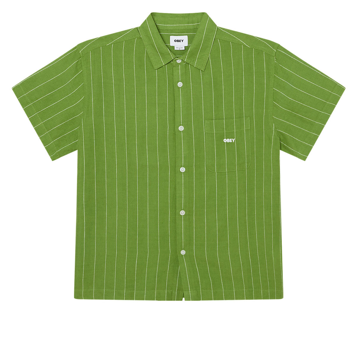 Obey Joe Woven Shirt - Piquant Green Multi image 1