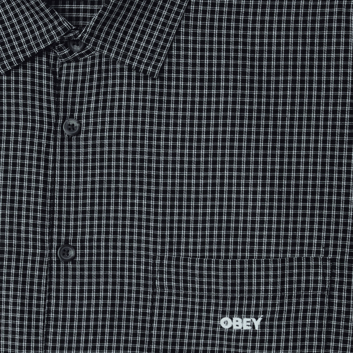 Obey Frank Woven Shirt - Black Multi image 3