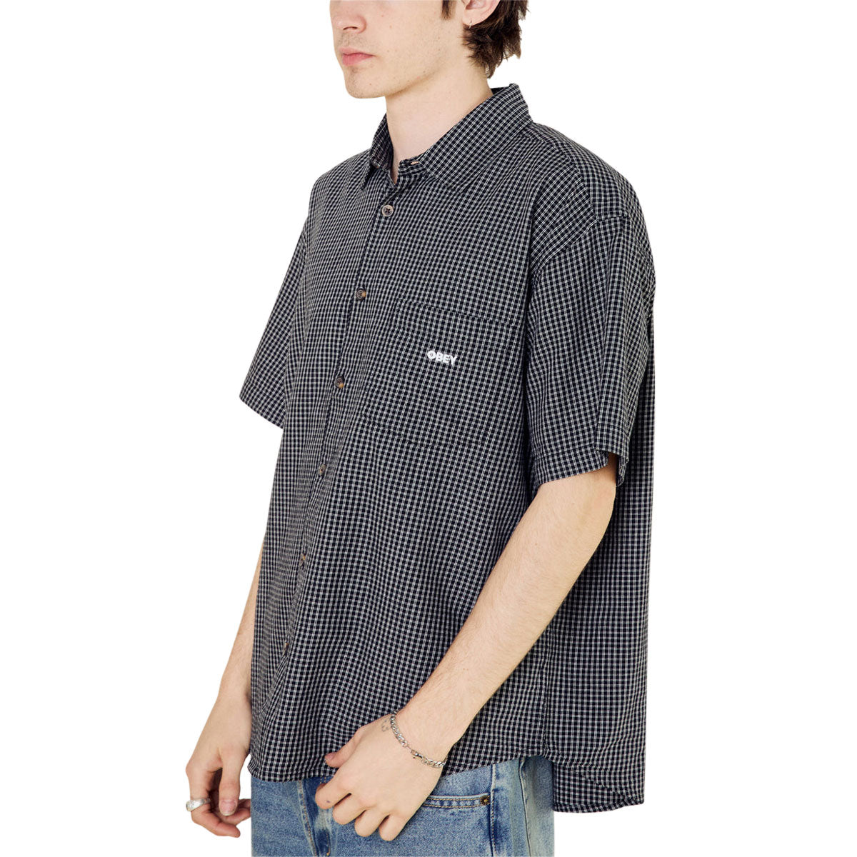 Obey Frank Woven Shirt - Black Multi image 5