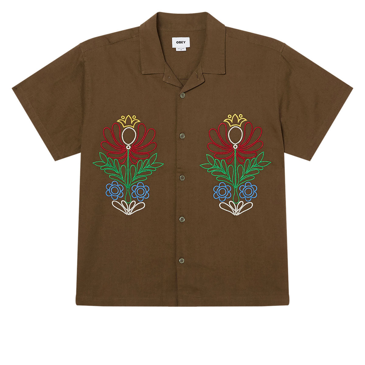 Obey Perry Woven Shirt - Canteen image 1