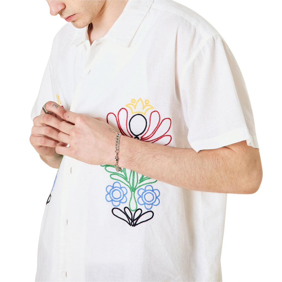Obey Perry Woven Shirt - White image 2