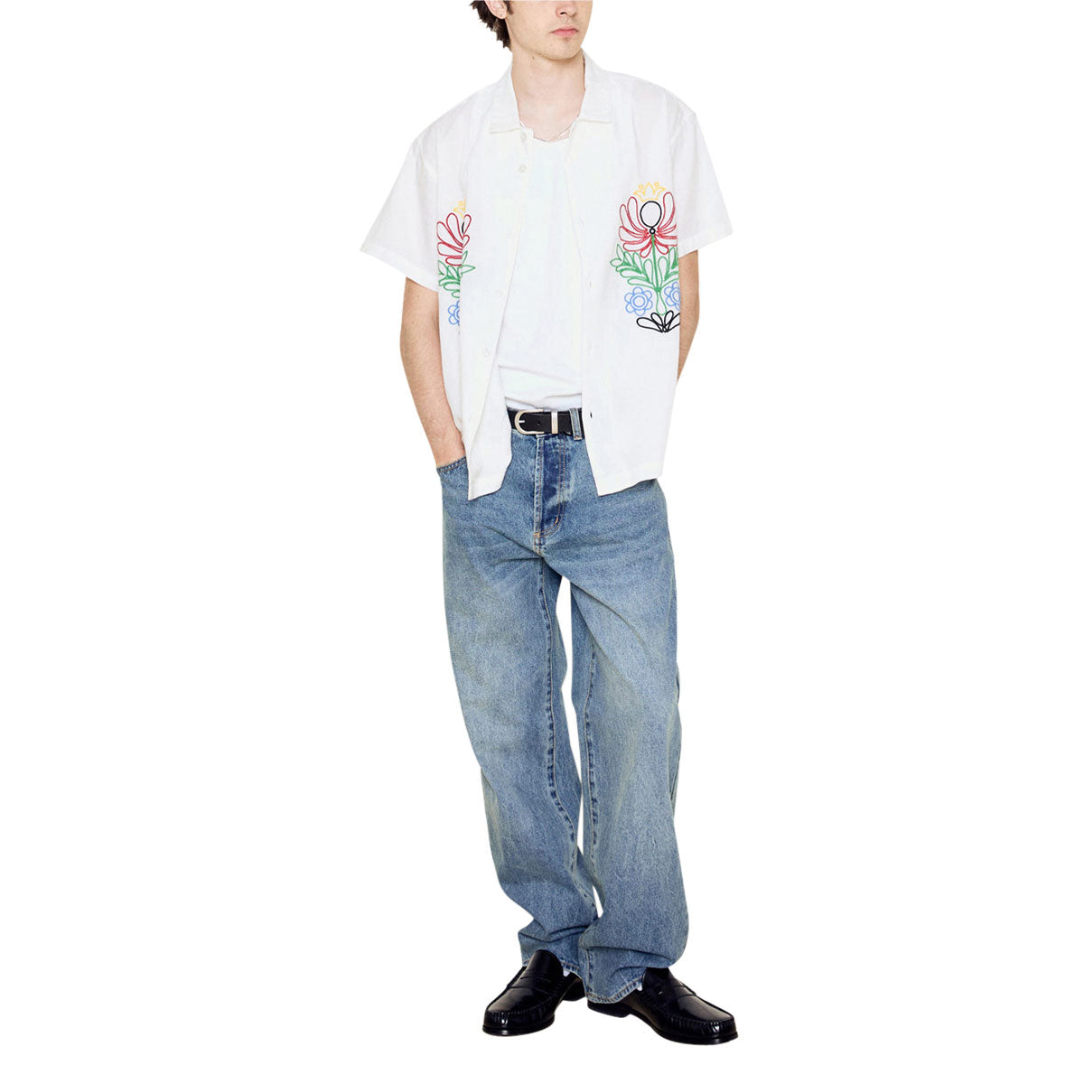 Obey Perry Woven Shirt - White image 4