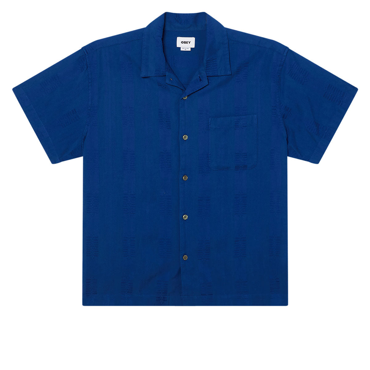 Obey Samuel Woven Shirt - Dazzling Blue Multi image 1