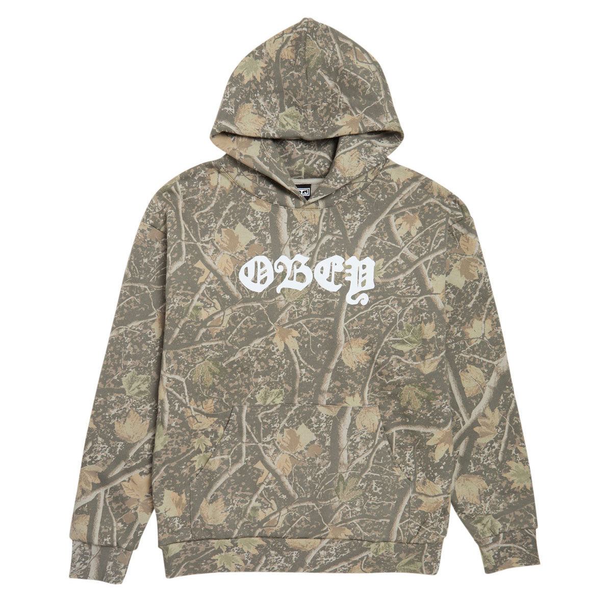 Obey Old English Hoodie - Deadwood Tree Camo image 1